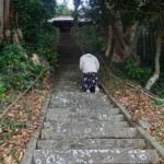 加島神社への階段